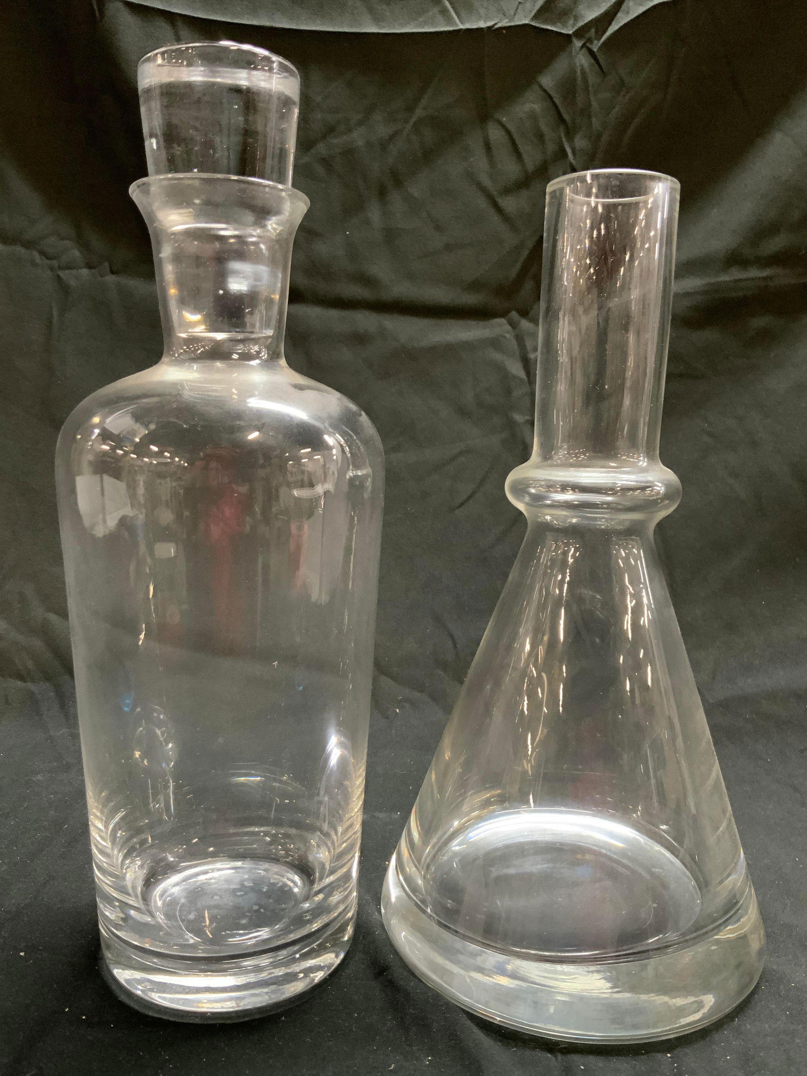Lot 2 Art Glass Decanter W Stopper & Vase (1 of 7)