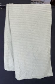 GOLD COAST 100% COTTON Green Throw Blanket