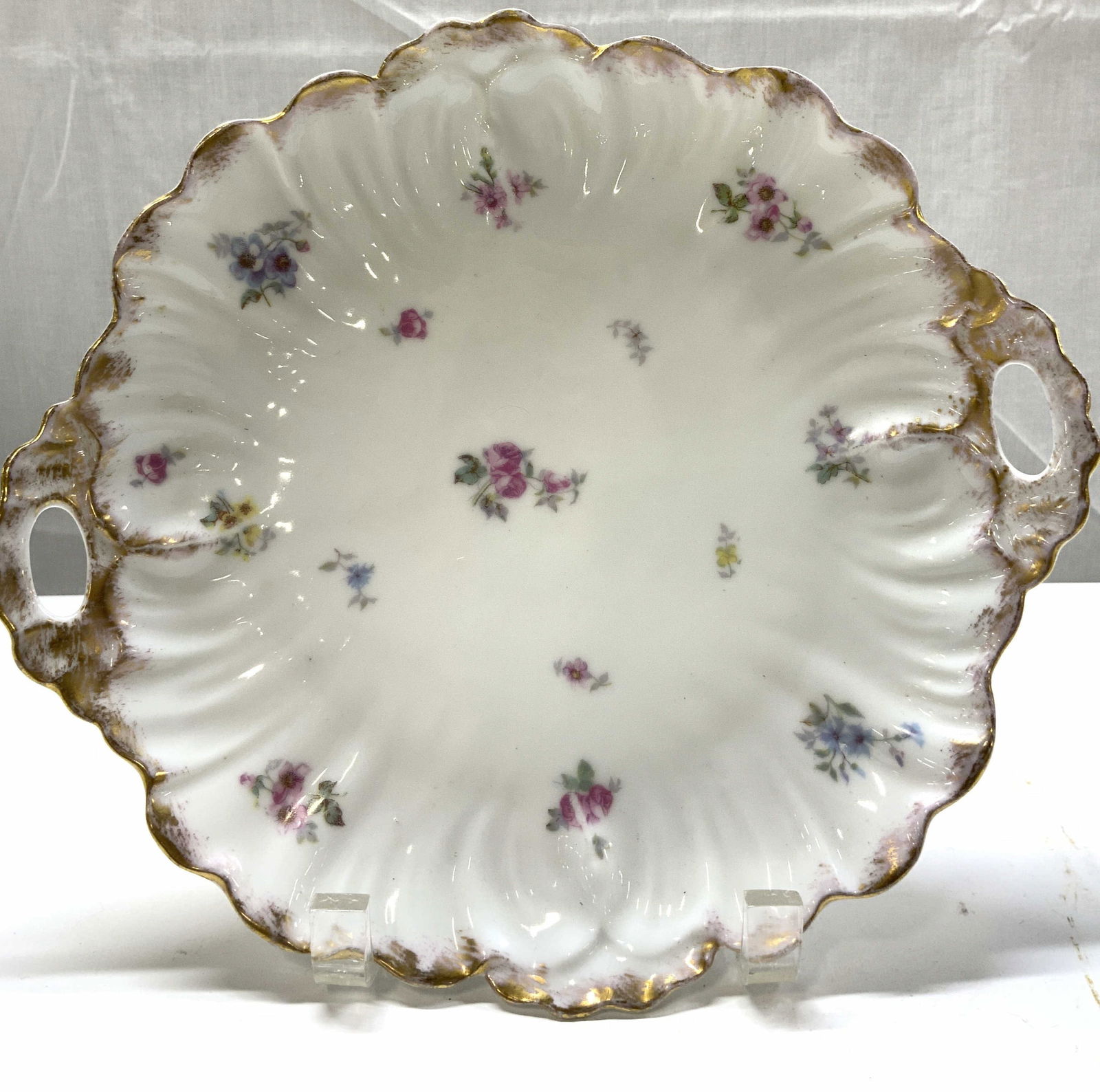 LIMOGES Floral Ornate Serving Plate FRANCE (1 of 6)
