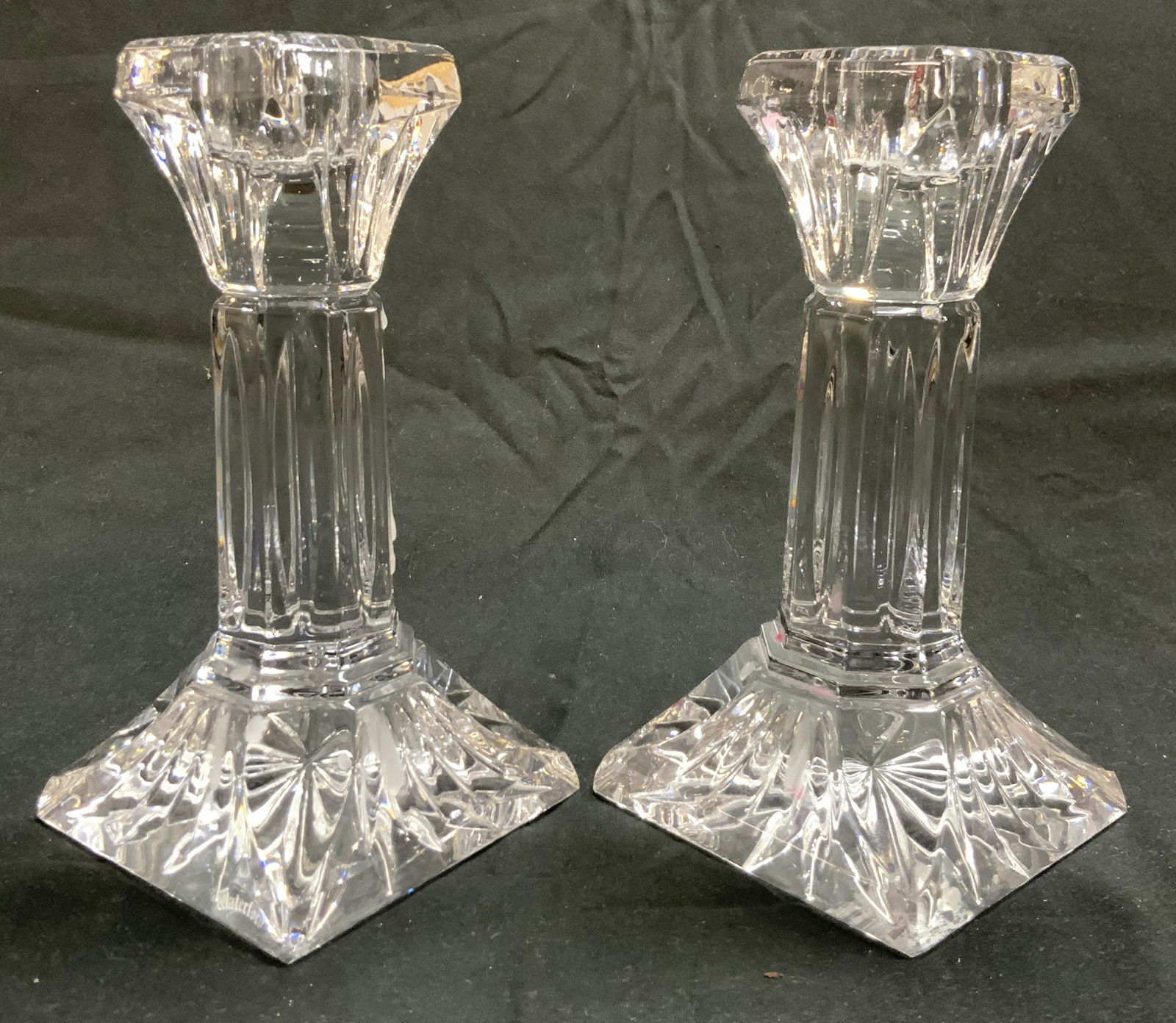 WATERFORD Crystal Pr Column Candlesticks (1 of 7)