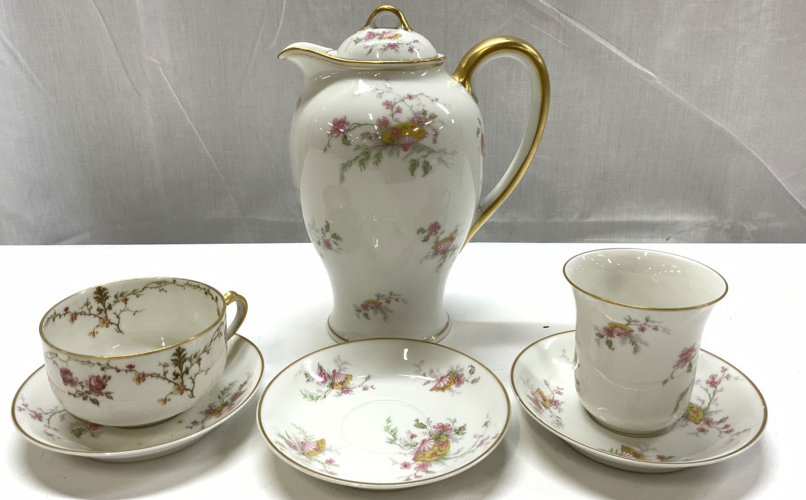 6 HAVILAND Floral Splendor Coffee Pot Set FRANCE (1 of 7)