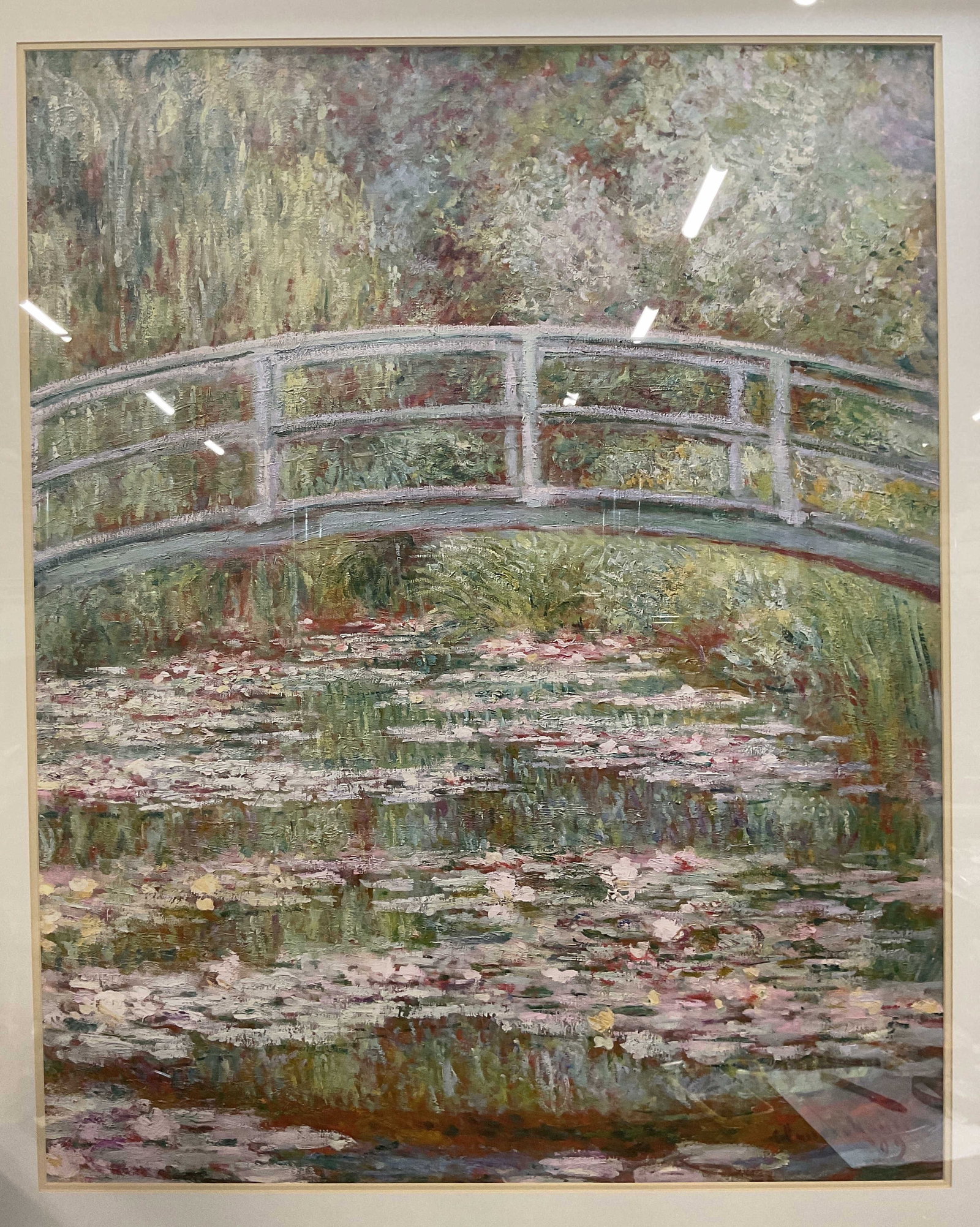 Framed Monet Water Lily Pond Litho, 50 In (1 of 6)