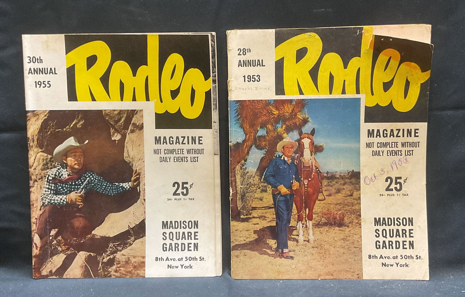 Lot 2 1953/55 Rodeo Magazines, Illustrated (1 of 7)