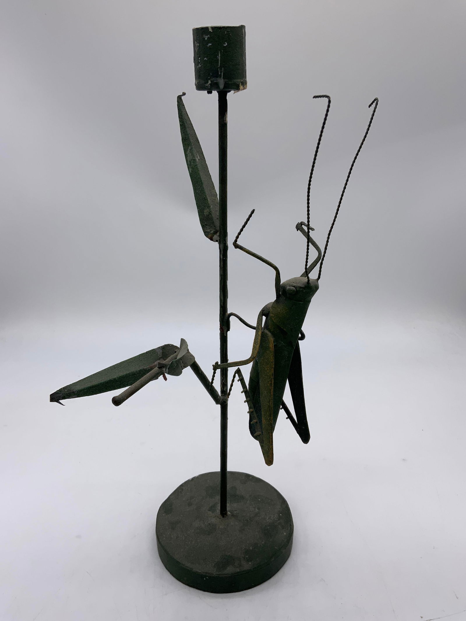 Metal Grasshopper Candlestick Holder (1 of 7)