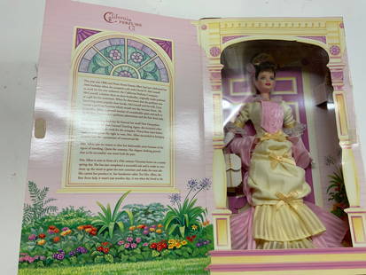 Vtg  Mattel Avon Barbie Doll PFE Albee NIB: c1997. Vintage Mattel Avon Barbie doll is new in a sealed box and is a special edition. This Barbie is as Mrs. P.F.E. Albee and Is second in a series. The dolls height is approximately 11 1/2 in and t