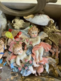 Group Lot 20+ Angel Putti Figurals & More