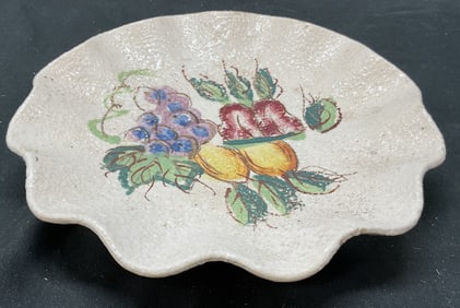 Vtg Porcelain Hand Painted Fruit Plate
