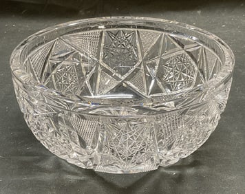 Vintage Cut Crystal Hob Star Bowl