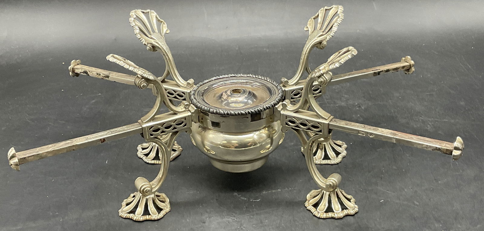 C H A G Hallmarked Sterling Silver Warming Stand (1 of 12)