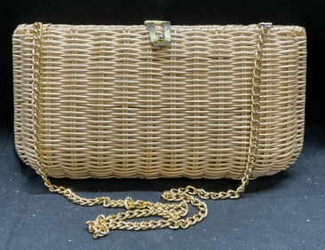 Vtg Collect-Ables Woven Wicker Handbag