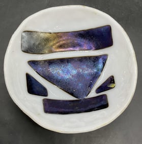 Vintage Iridescent Art Glass Bowl