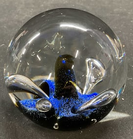 Caithness Flower Art Glass Paperweight, Scotland