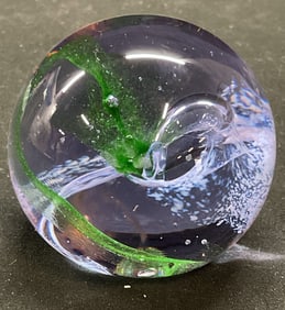 Caithness Moon Crystal Art Glass Paperweight SCOTL