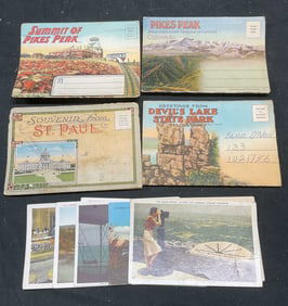Group Lot 1950s USA Souvenir Postcards & Pictures