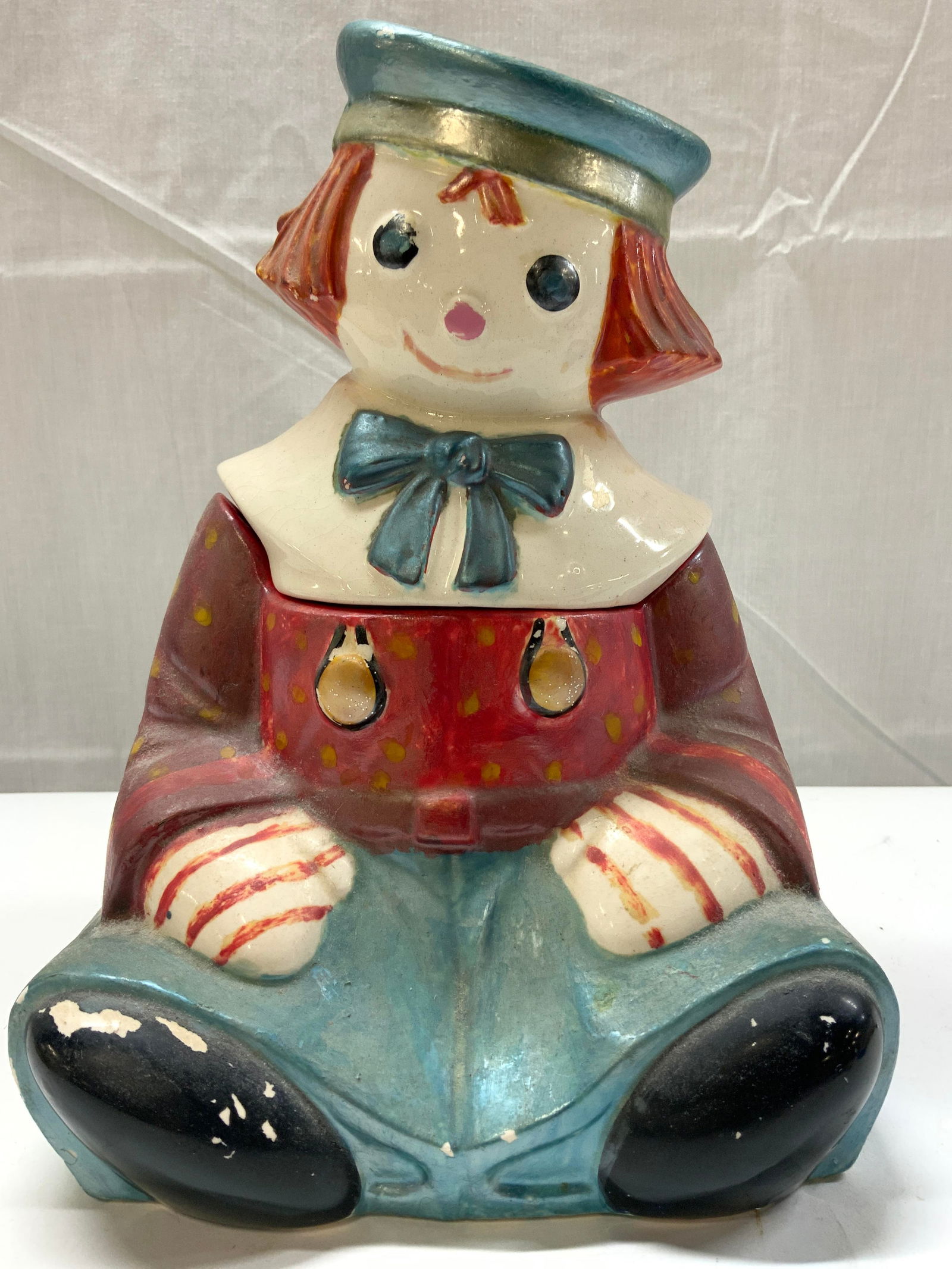 Royal Sealy Raggedy Andy Ceramic Cookie Jar JAPAN (1 of 8)