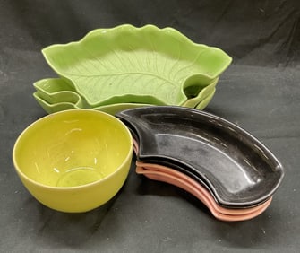 Lot 8 Vtg Universal Ballerina Porcelain Dish USA