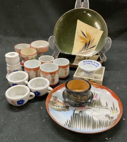 20 Chinese & Japanese Porc & Lacquer Tableware