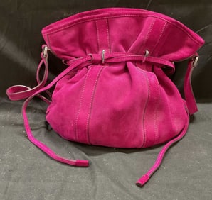 Barbara Bui Purple Suede Handbag, Italy