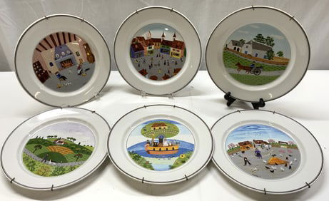 6 VILLEROY&BOCH Design Naif Porc Plates Luxembourg