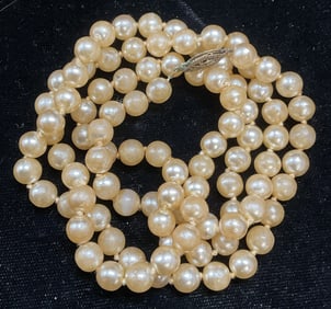 Vintage Faux Pearl Beaded Necklace
