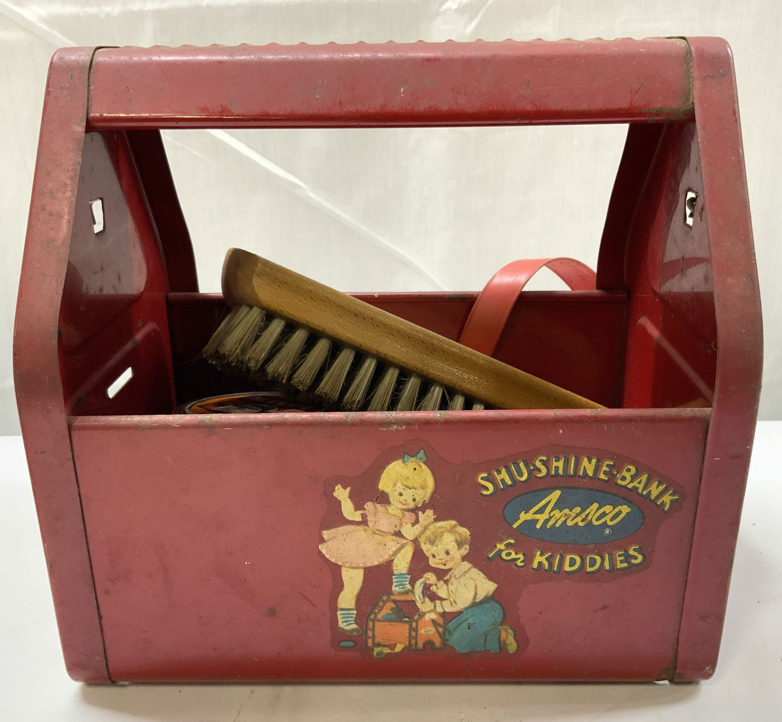 Vintage Shu-Shine-Bank AMSCO Shoe Shine Kit (1 of 8)