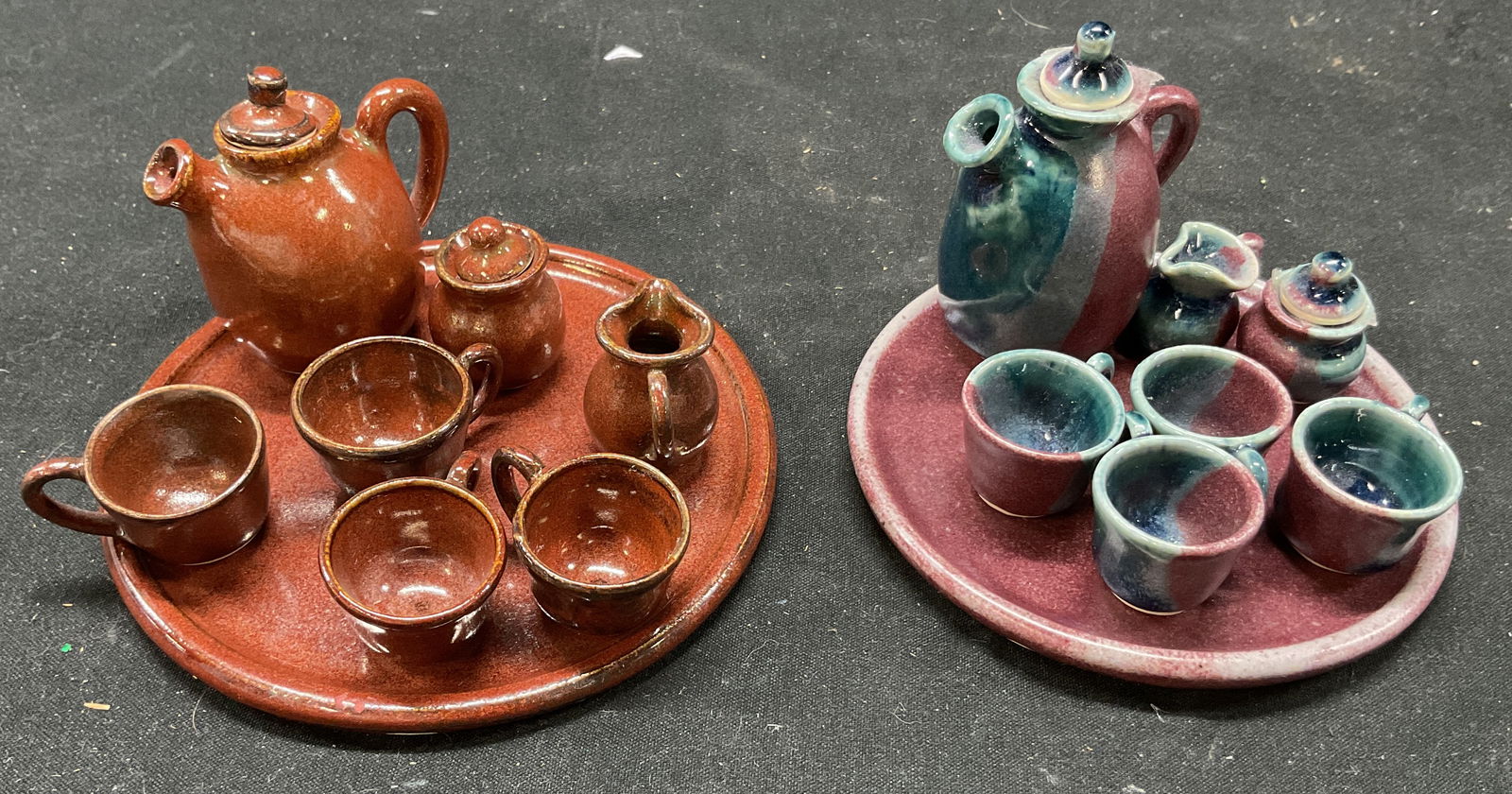 Set 16 Freeman 2009-11 Ceramic Doll House Tea Sets (1 of 6)