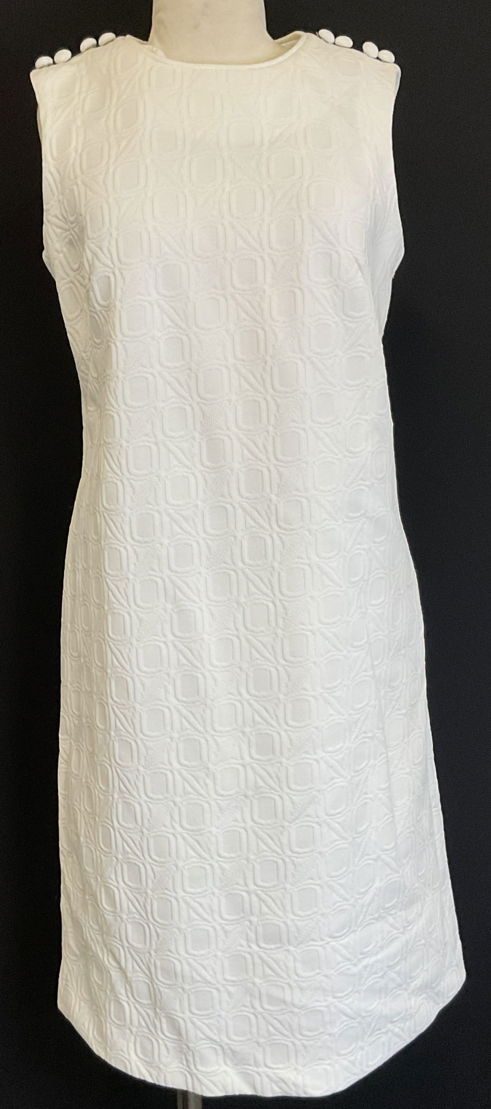 Vtg Patterned Polyester Full Length Dress (1 of 8)