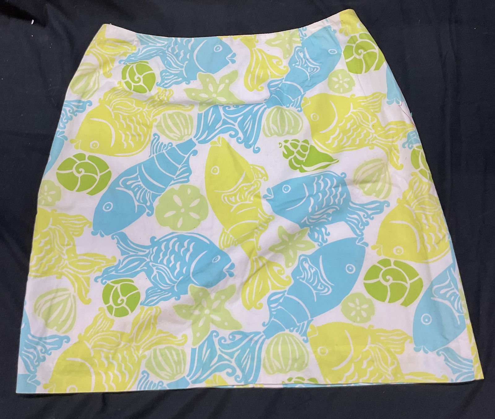 Vtg Lilly Pulitzer Cotton Ocean Skirt Philippines (1 of 6)