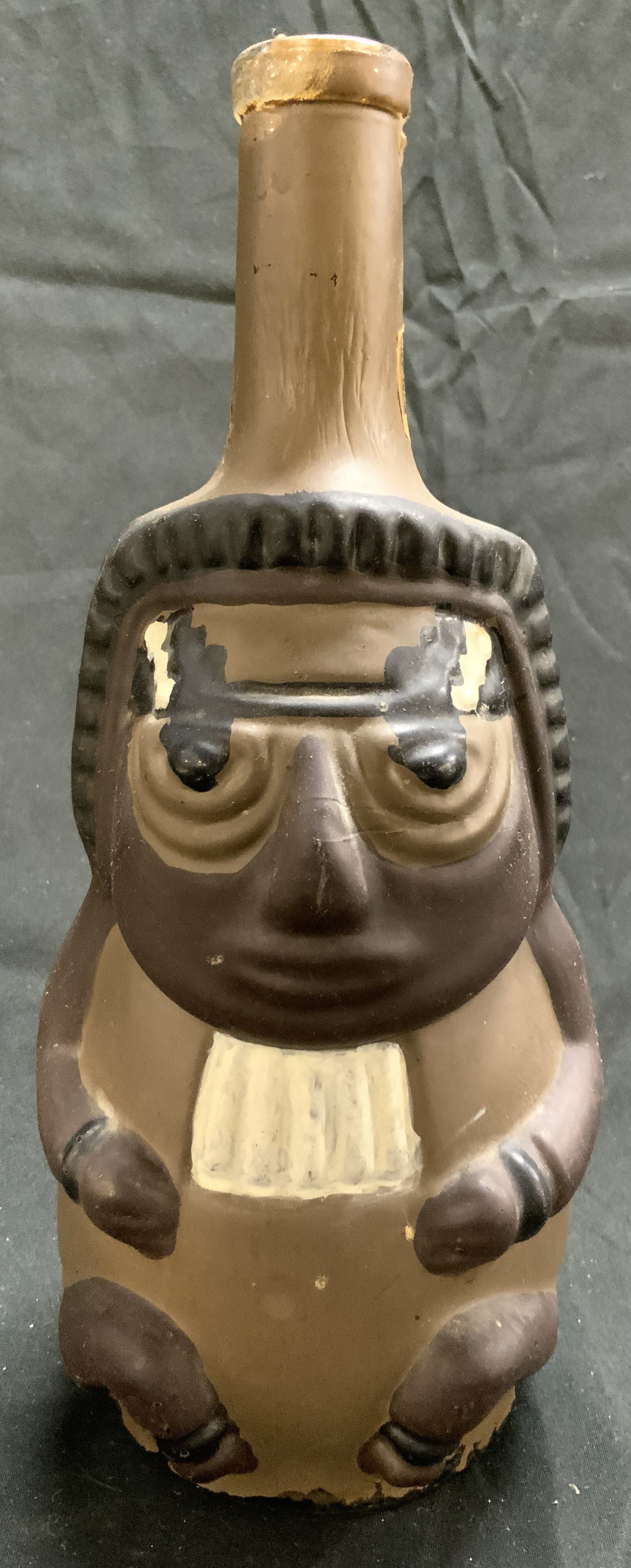 PISCO OCUCAJE Tribal Hand Painted Glass Bottle (1 of 7)