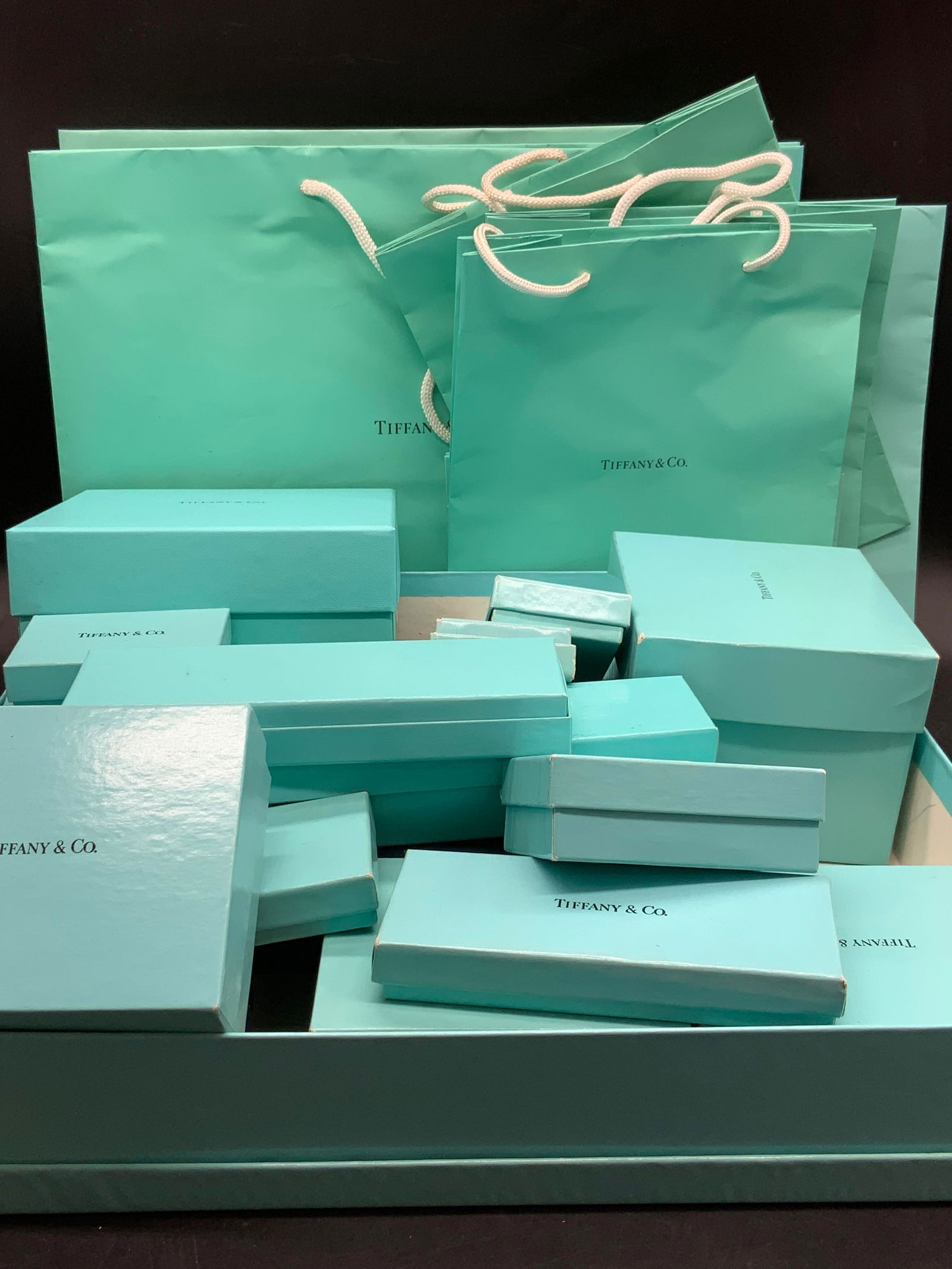 Group Lot 40+ TIFFANY & CO. Bags, Boxes, Dust Bags (1 of 11)