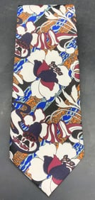 CHANNITI Thai Silk Floral Pattern Tie