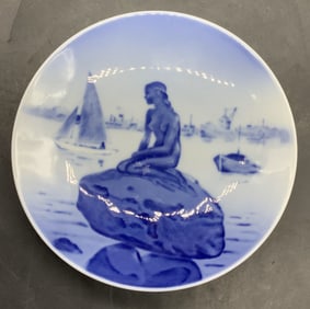 ROYAL COPENHAGEN DENMARK Langelinie Mermaid Dish