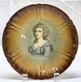 Antq FRANZ ANT MEHLEM Madame Recamier Portrait Plate