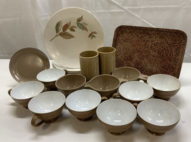 Lot Brown TURKEY IKEA BOONTON & More Plates & Cups
