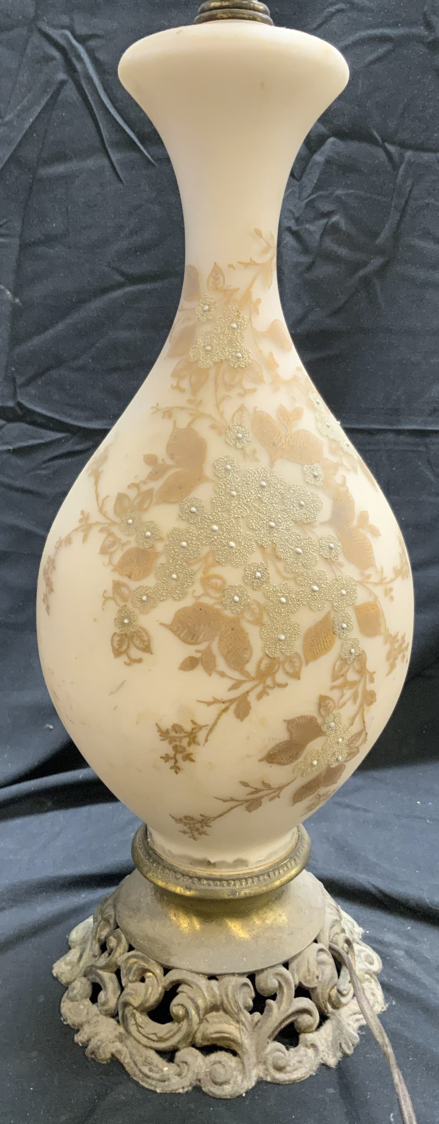 Hollywood Regency Style Art Glass Table Lamp (1 of 7)