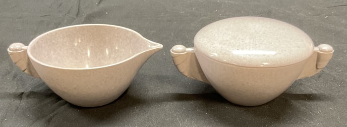 Pair MCM Branchelle US Melmac Creamer & Sugar Bowl
