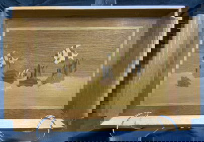BALIKBAYAN HANDICRAFTS Inlaid Wooden Tray