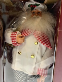 Home For The Holidays Visions of Santa Chef NIB