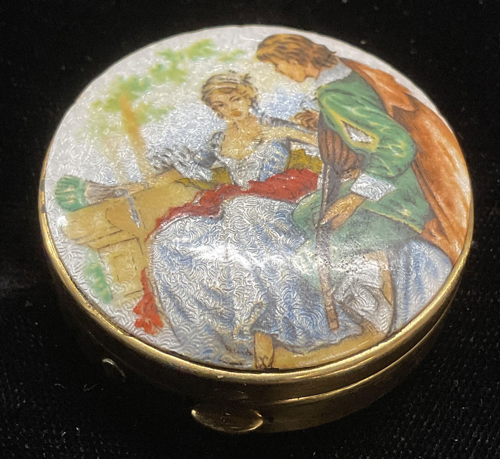 Staffordshire Enamels Enameled Trinket Box