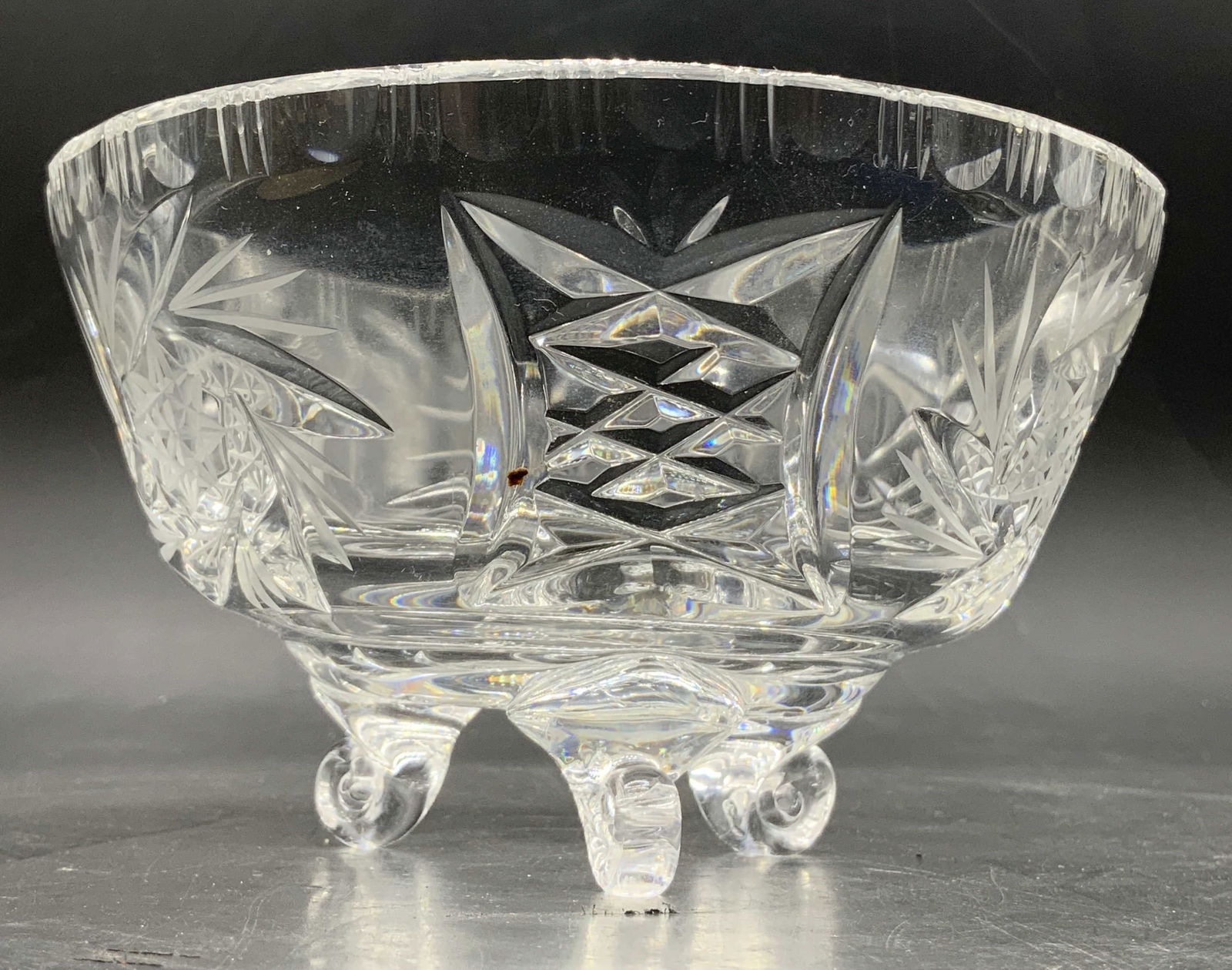 Vintage Footed Cut Crystal Bowl (1 of 8)