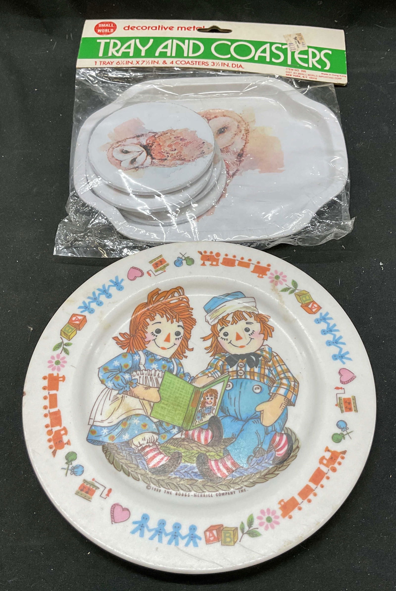 Lot 6 Vtg Small World Oneida Decorative Metal Tray (1 of 8)