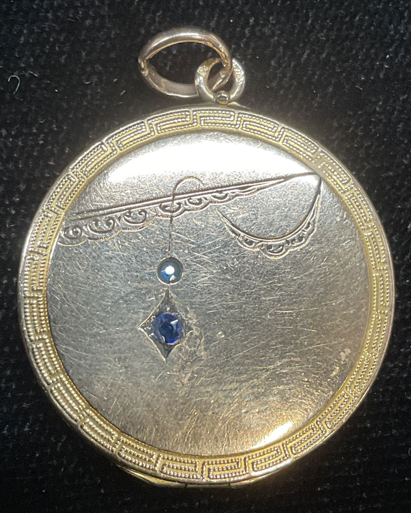 Vintage Gold Filled Semiprecious Locket (1 of 6)