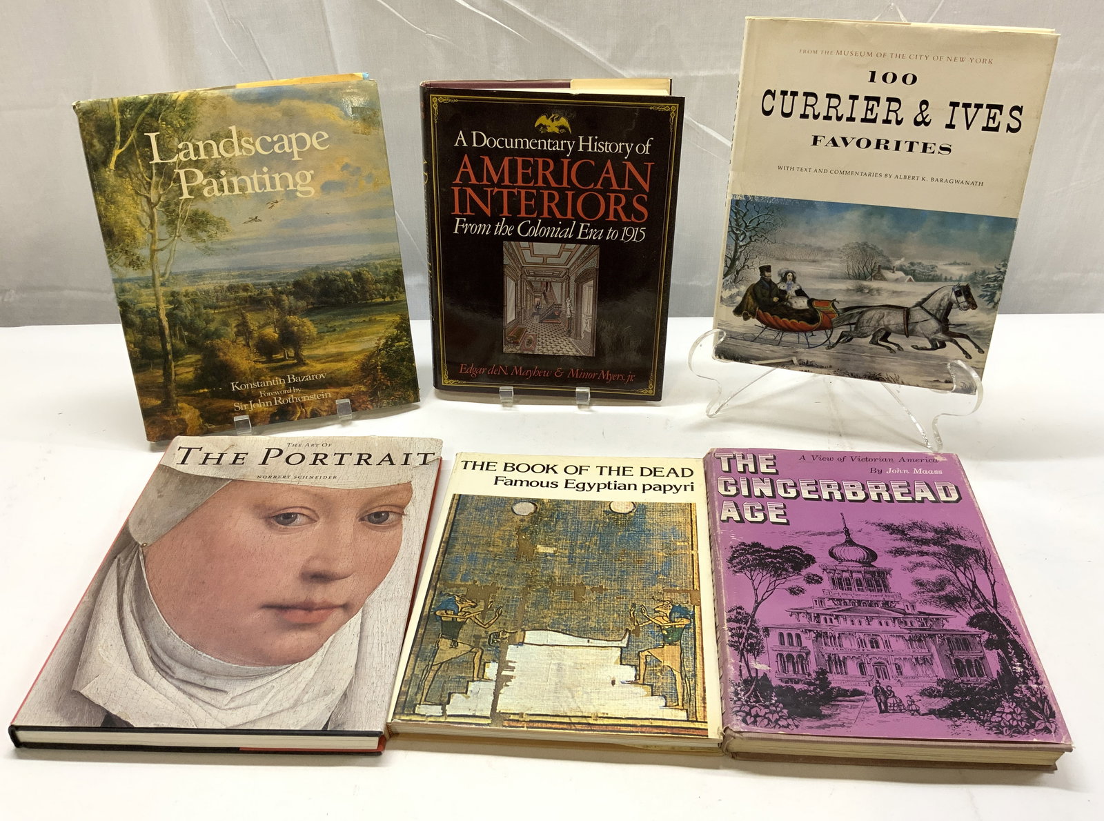 6 Vntg Art Illustrated Books 1950-1990s BAZAROV+ (1 of 20)