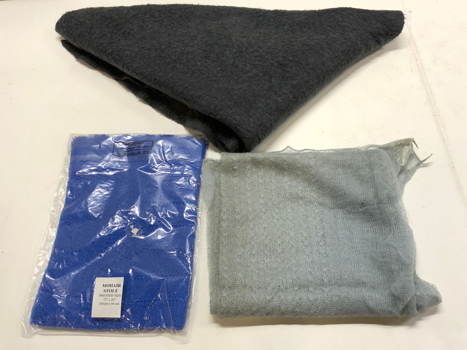 3 Assorted Mohair & Wool Scarves BLOOMINGDALES+ (1 of 8)