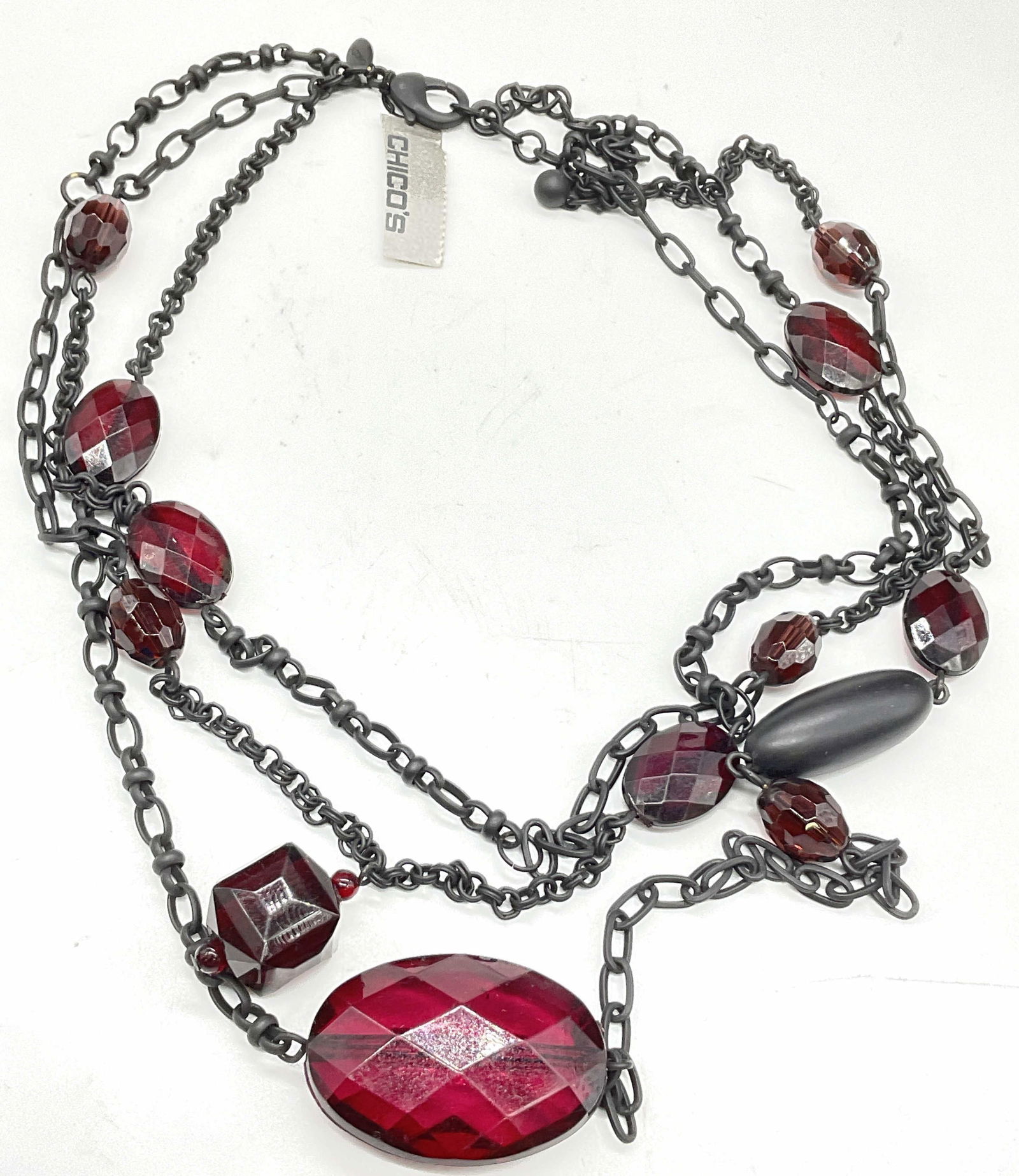 CHICOS NWT Faceted Costume Gemstone Necklace (1 of 6)
