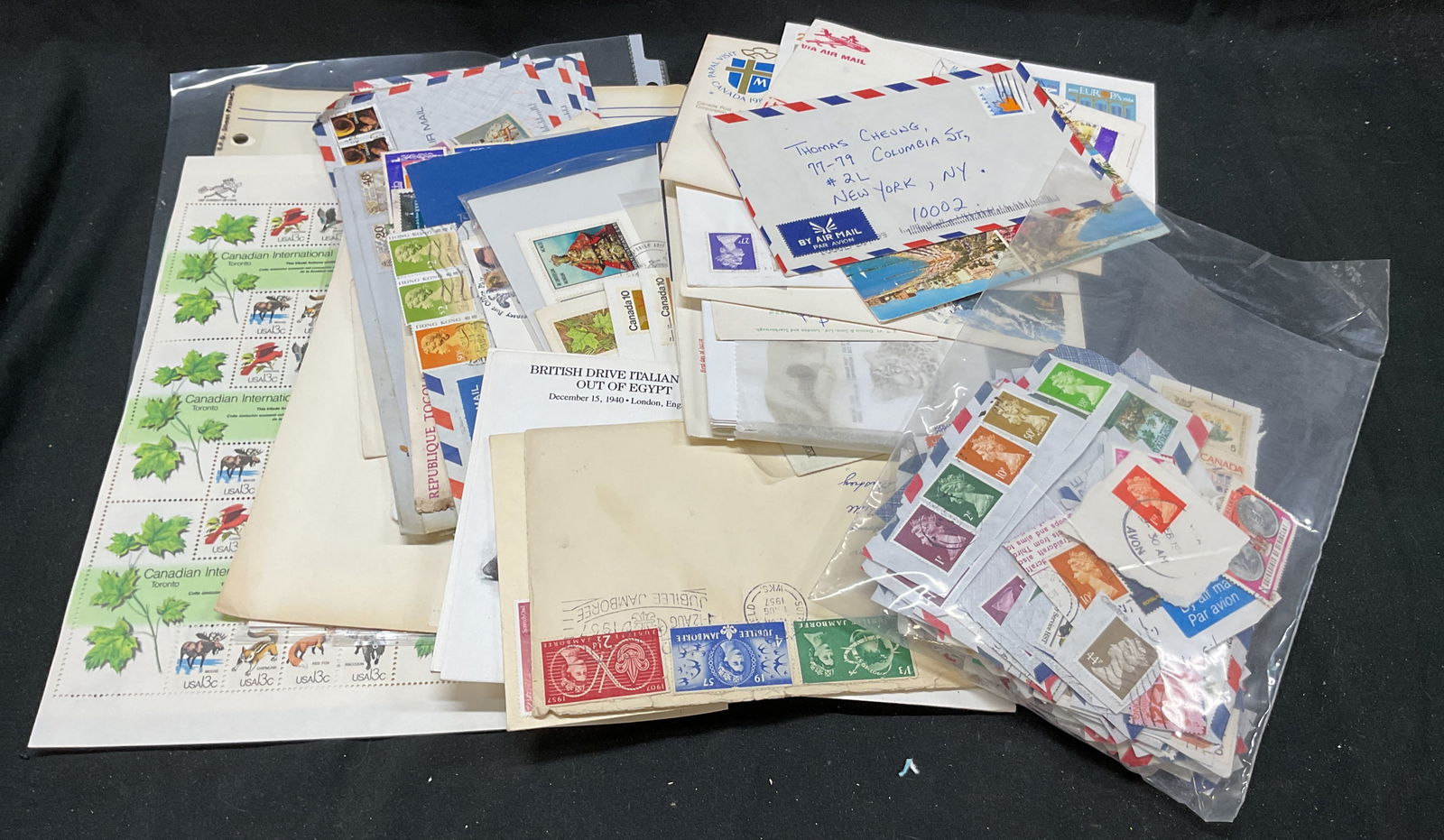 Lot 20+ UK Ireland Scotland Canada All Yrs Stamps: Lot 20+ UK Ireland Scotland Canada All Yrs Stamps. 20+ black & white, colored printed Envelopes and stamps. Stamps included on each envelope. Envelopes feature images of museums, buildings, trains, pe