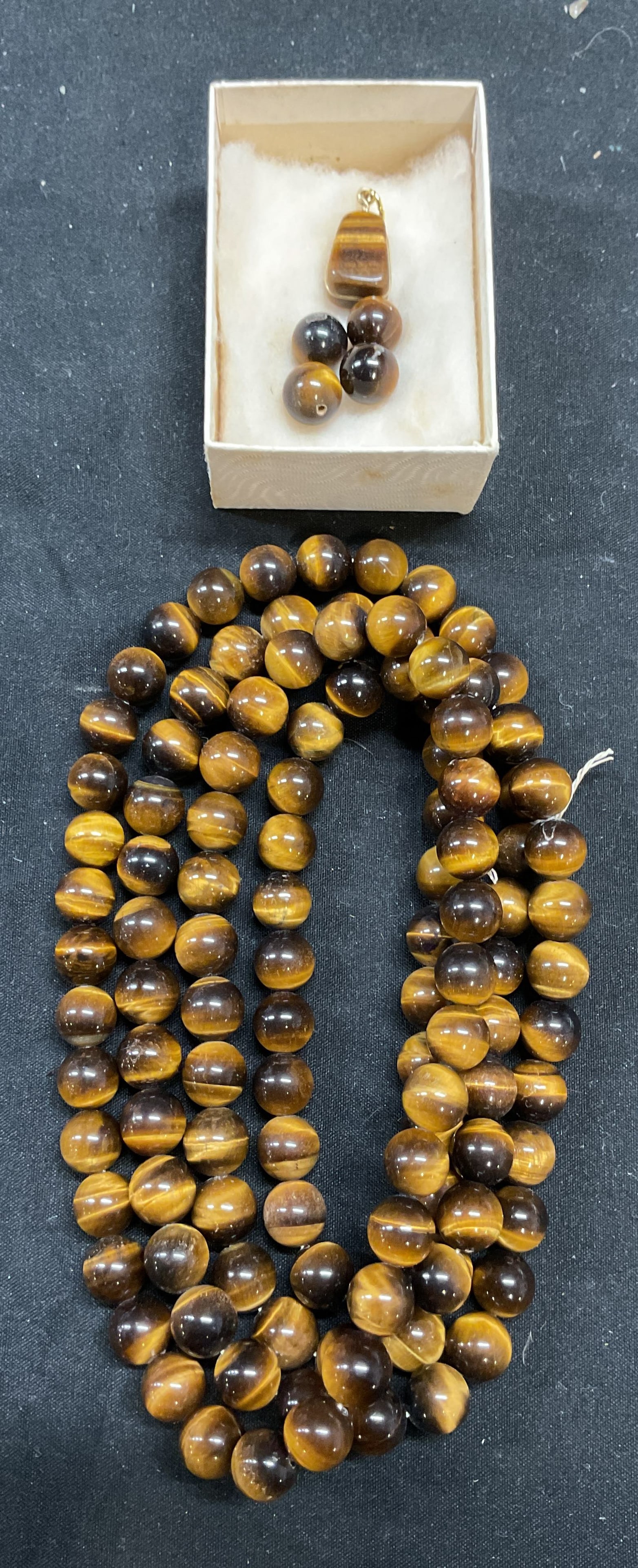 Group Lot Tigers Eye Necklace, Pendant, Beads (1 of 6)