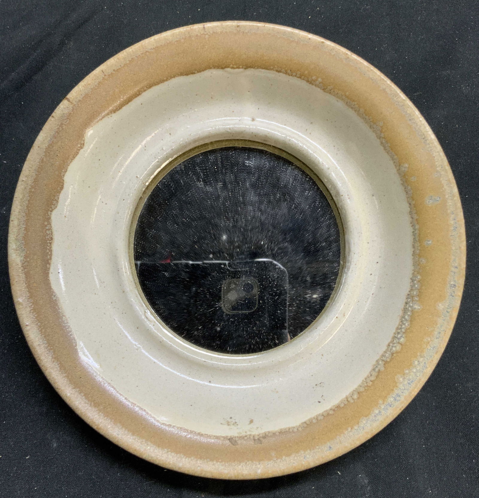 Sgnd THE EARTH WORKS Ceramic Frame Wall Mirror (1 of 6)