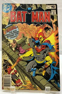 1979 DC Batman Vol.40, No.318 Comic Book: 1979 DC Batman Vol.40, No.318 Comic Book Comic book features an illustration of Batman on the front cover. VOL 40 & #318. COPYRIGHT DECEMBER 1979. PUBLISHED BY DC COMICS. Signed & marked. Surface wear
