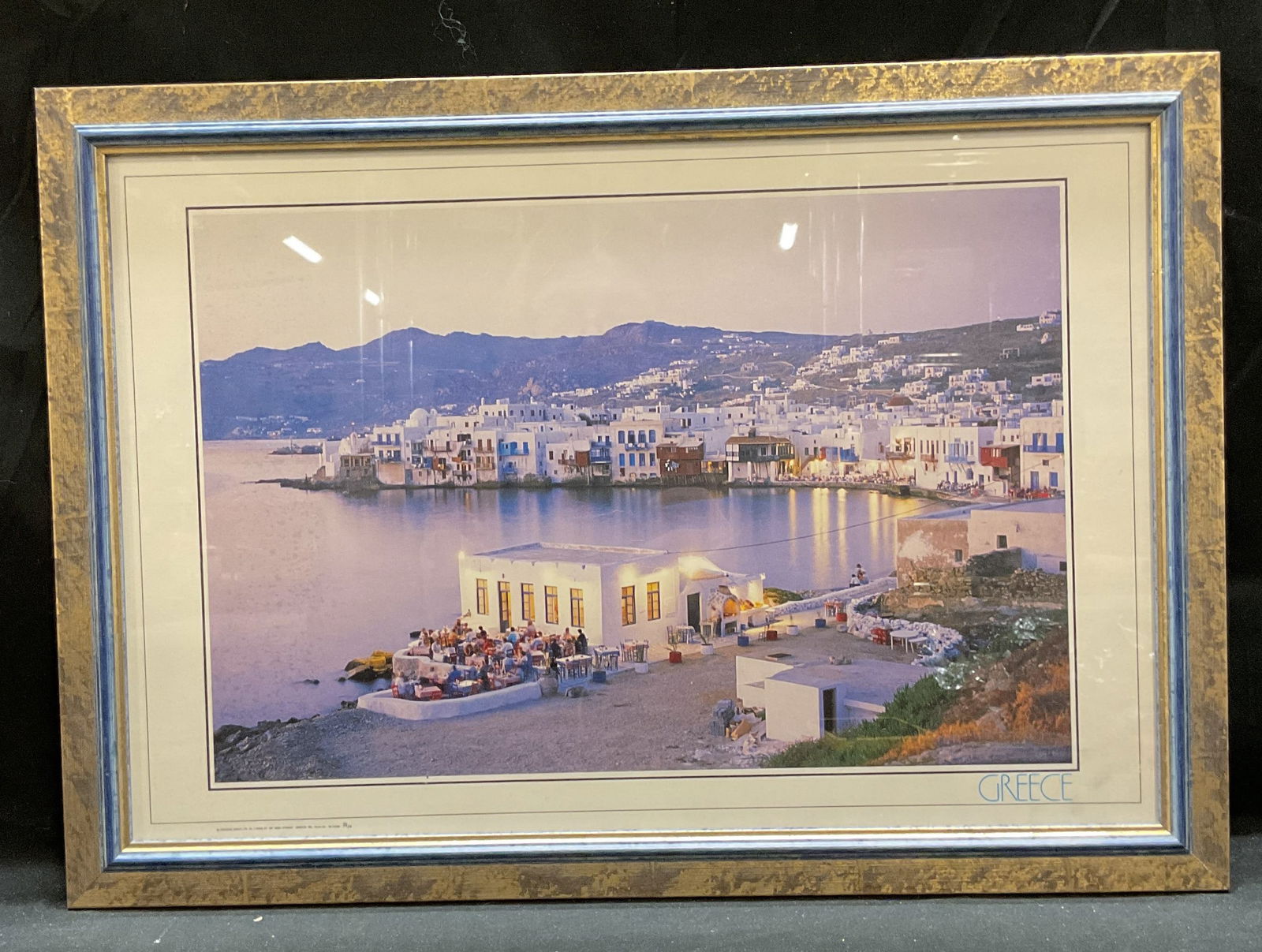 Framed Little Venice Mykonos Greece Litho (1 of 6)